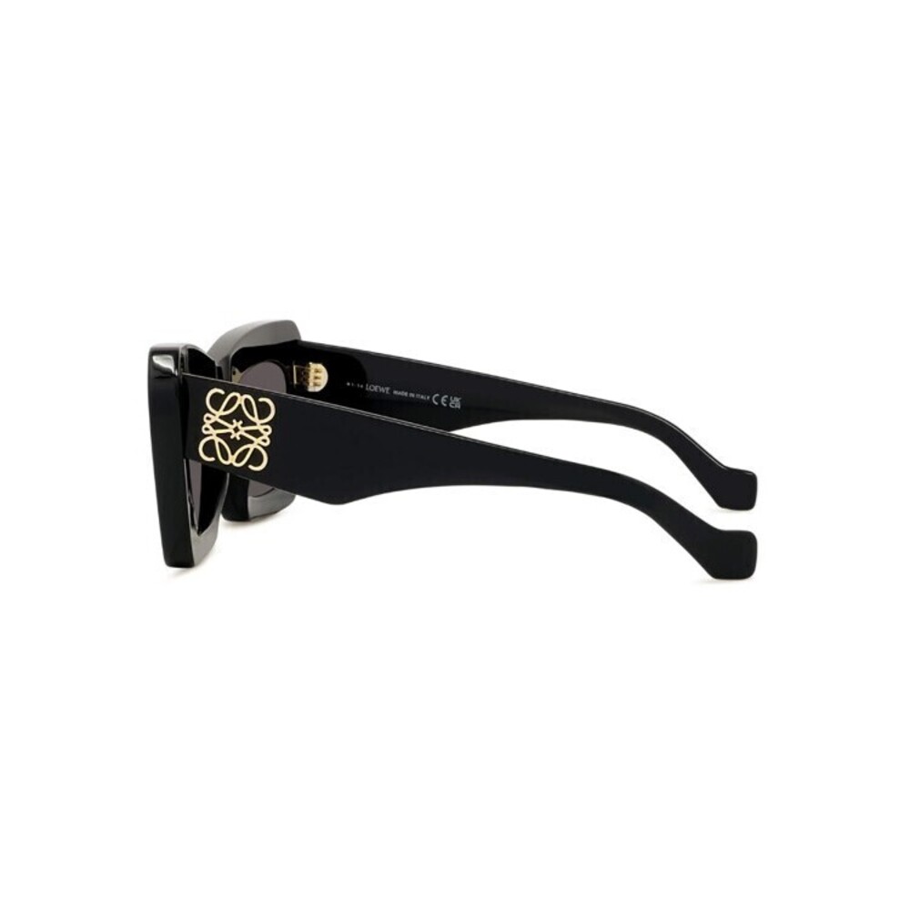 Loewe Angular Black Sunglasses With Decorative Em… - image 3